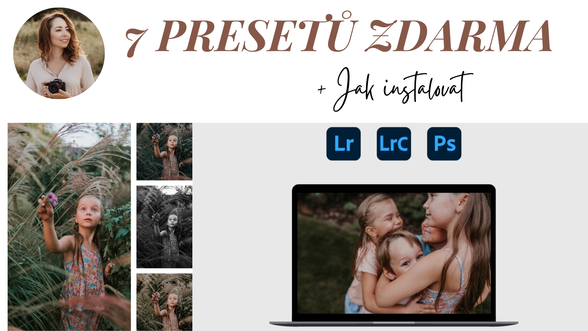 Presety zdarma ke stažení pro Lightroom classic a Photoshop. Boho, béžový preset